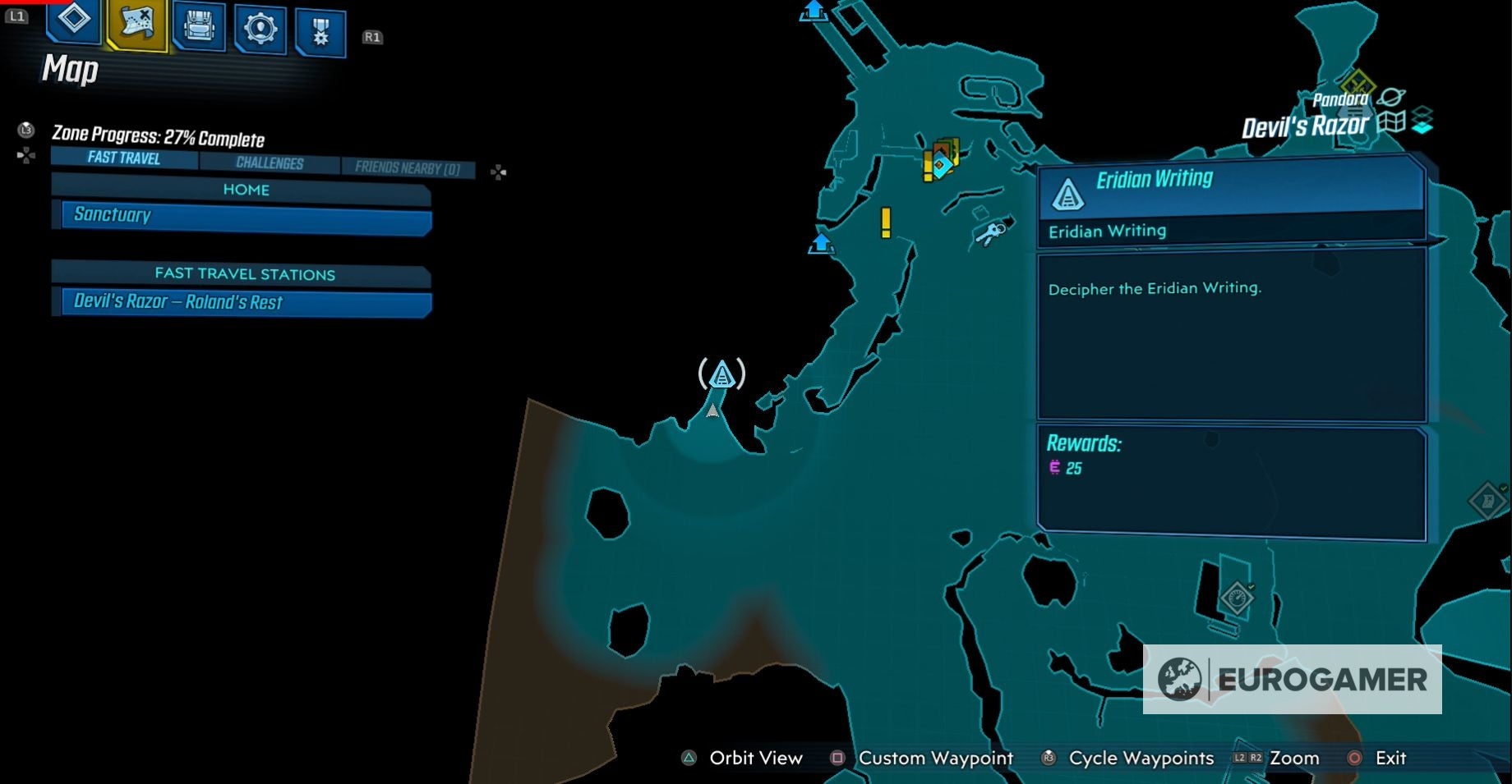Borderlands 3 Eridian Writing locations explained